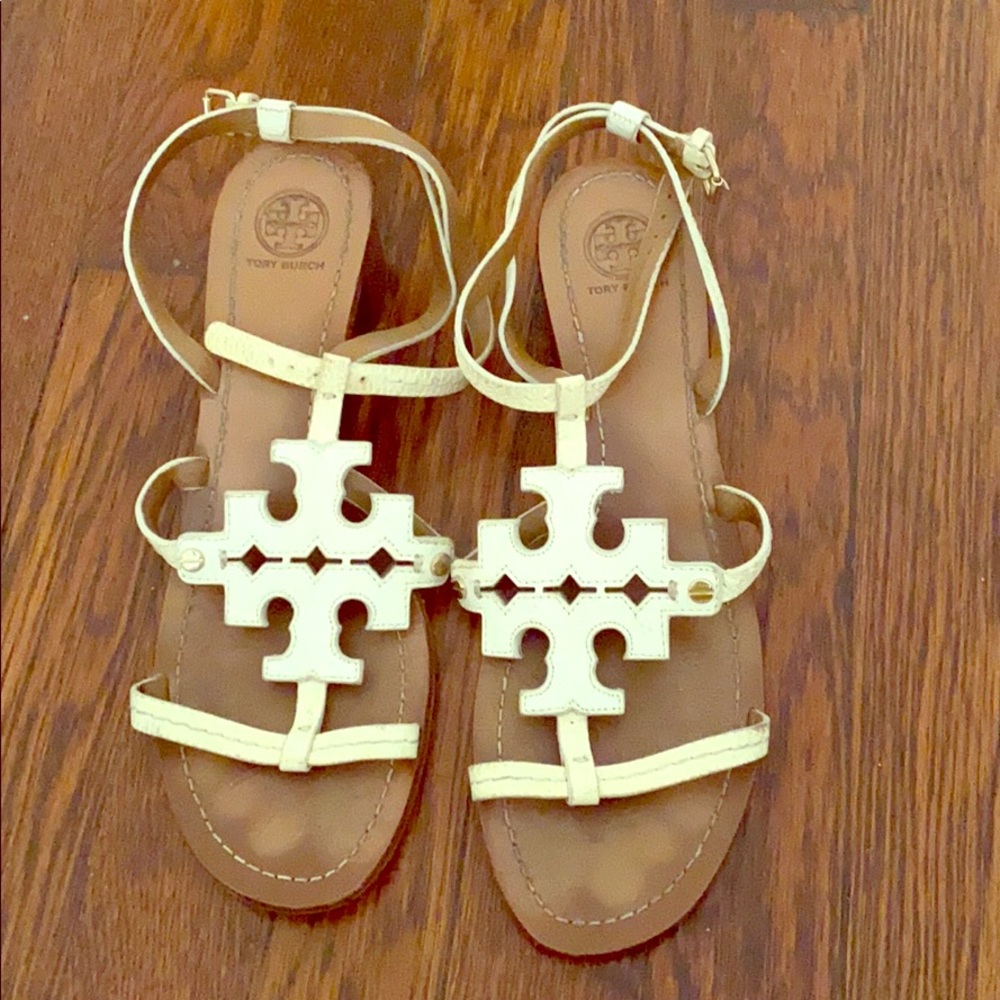Tory Burch Ivory Sandals Size 9.5